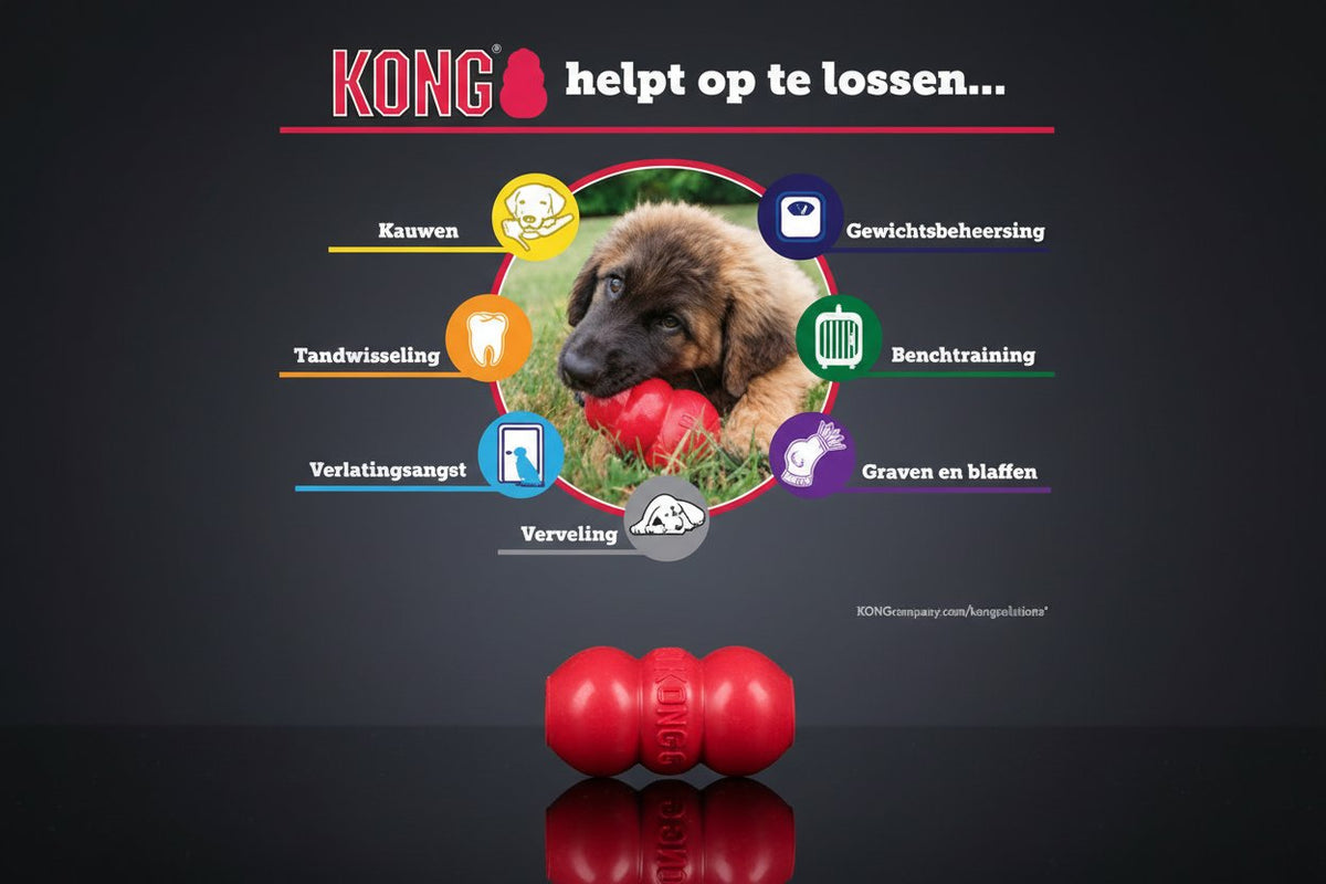 KONG Classic Rood - Hondenspeelgoed - Maat Medium