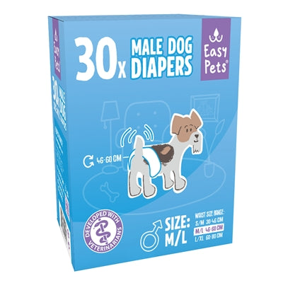 Easypets Hondenluiers Reu M/L 100 St