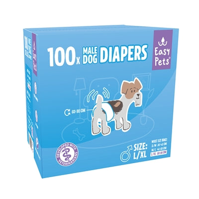 Easypets Hondenluiers Reu M/L 100 St