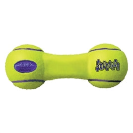 KONG AirDog Dumbbell - Hondenspeelgoed - Tennisbal - Geel - 18 x 6,5 cm