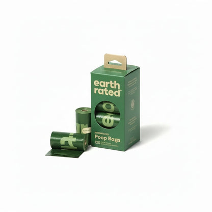 Earth Rated Poepzakjes Geurloos - Gerecycled Hondenpoepzakjes - 8x15 stuk