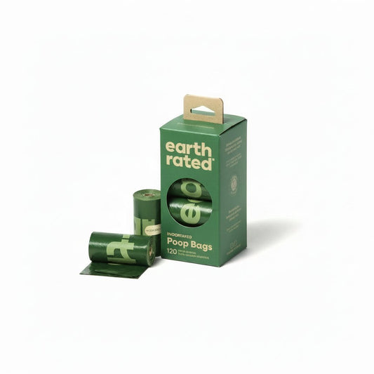 Earth Rated Poepzakjes Geurloos - Gerecycled Hondenpoepzakjes - 8x15 stuk