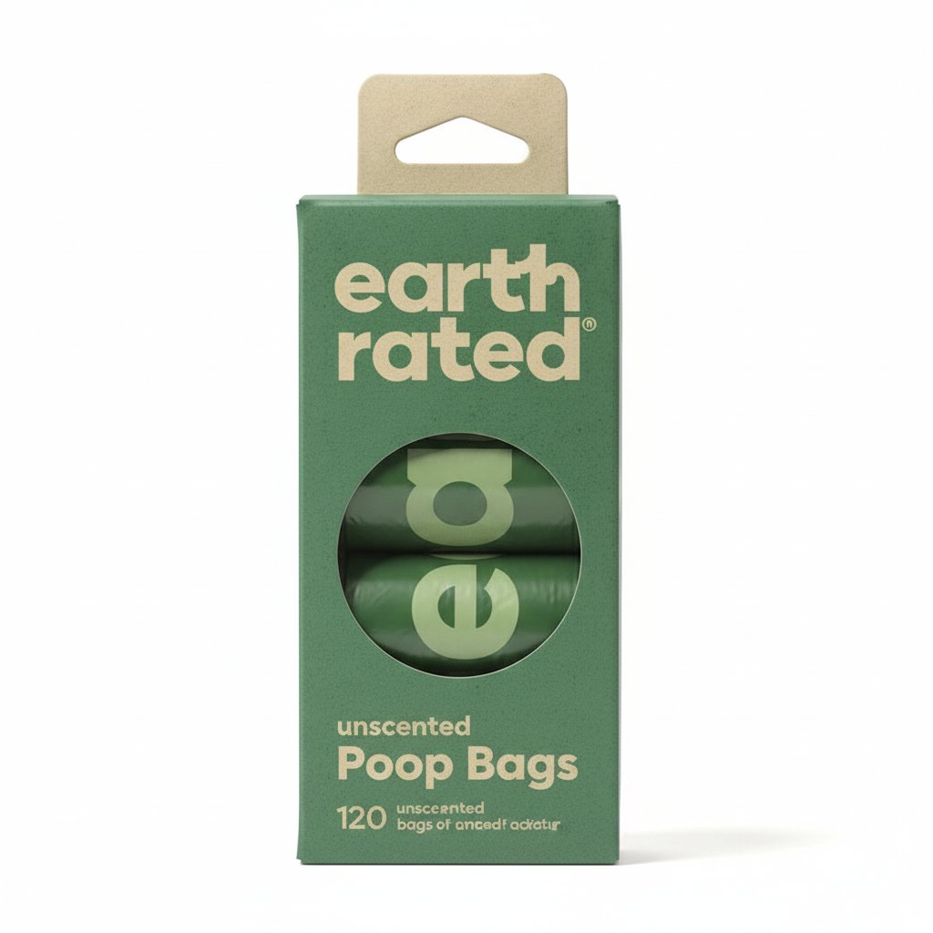 Earth Rated Poepzakjes Geurloos - Gerecycled Hondenpoepzakjes - 8x15 stuk